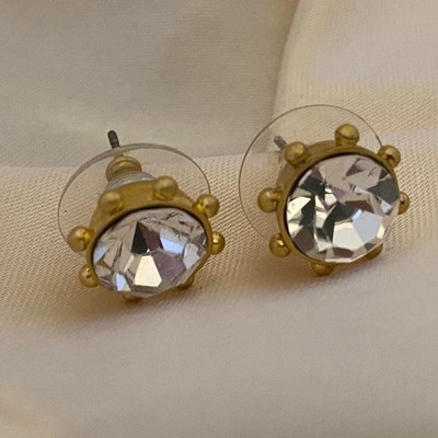 Kate Spade  Flying Colors  Crystal Bezel Earrings