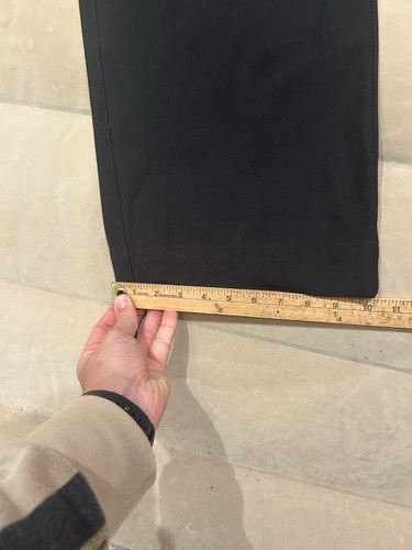 Pantalones de tiro alto negros Lululemon para mujer talla 27 City elegantes de pierna ancha - Imagen 6 de 9