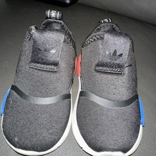Adidas Black FitFoam Ortholite Kids' Slip On Shoe Toddler Size 5