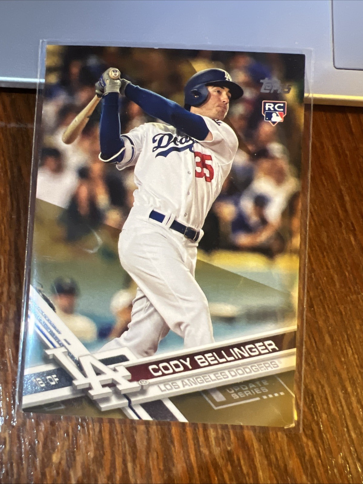 Cody Bellinger 2017 Topps Update Gold Rookie RC #US50 Dodgers Yankees Bad Corner