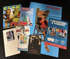 DYLAN DOG LOTTO FUORISERIE 2 RIVISTE 2 CARTOLINE 2 POSTER FLYER E CALENDARIO
