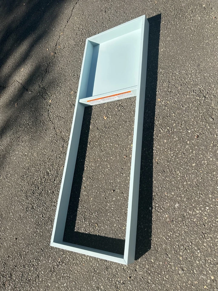 tampo de mesa de troca infantil Pottery Barn (2x). Branco e azul claro. - Imagem 3 de 3