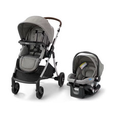Graco Modes Closer Travel System Gray w/ SnugRide Lite LX, Reversible Seat