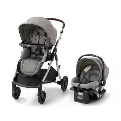 Graco Modes Closer Travel System Gray w/ SnugRide Lite LX, Reversible Seat