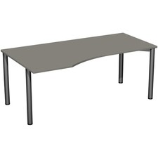 Eckschreibtisch / Ecke links / 4-Fuß Flex -Bürotisch / 720 x 1.000 mm (HxT)