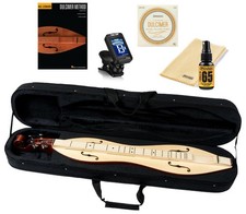 Applecreek Deluxe Spruce 4-String Mountain Dulcimer Hourglass Body, Brown