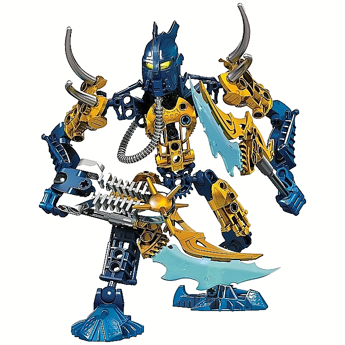 LEGO 2009 Bionicle Glatorian Tarix Set 8981 Figure Over 50 Pieces