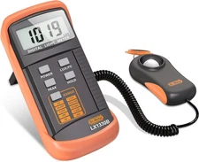 LX1330B Digital Illuminance Light Meter, 0-200,000 Measurement Range Lux Meter,