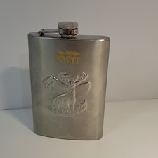 NWTF Stainless Steel Flask 8oz Deer Hunting W...