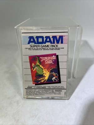1984 Coleco Vision Adam Computer Dragons Lair Cassette Video Game #ML