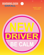 New Driver Be calm car Magnetic safety Signs please be Patient Car Decal WS8