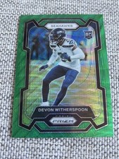 2023 Panini Prizm #389 Devon Witherspoon Green Wave Seattle Seahawks RC