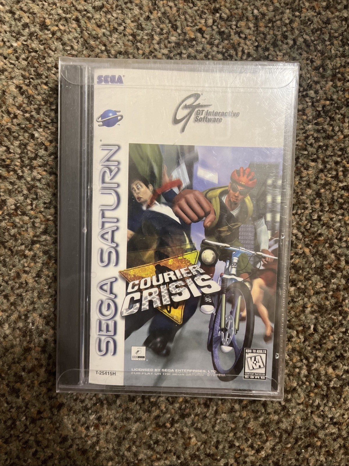 Sega Saturn Courier Crisis New Sealed US Version Rare Game Complete In Box CIB