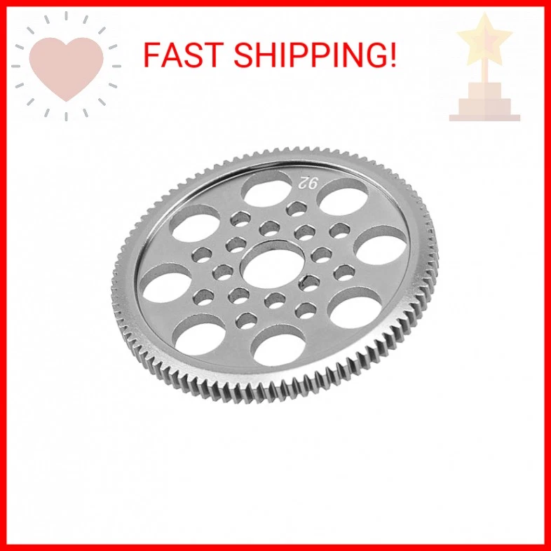 ShareGoo Metal 48P Spur Pully Gear 92T Compatible con 3Racing Sakura D4 AWD/RWD Foto 2 de 2