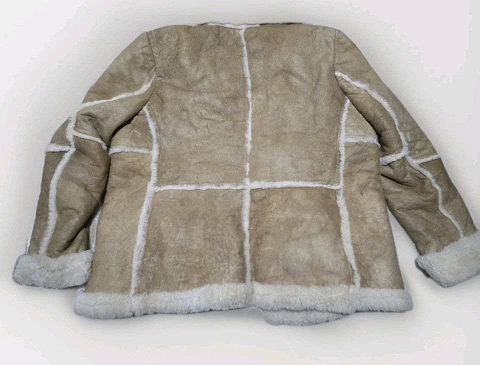 Vintage Sears Sheep Skin Jacket Inside Wool Sz 46 Reg - Image 2 of 4