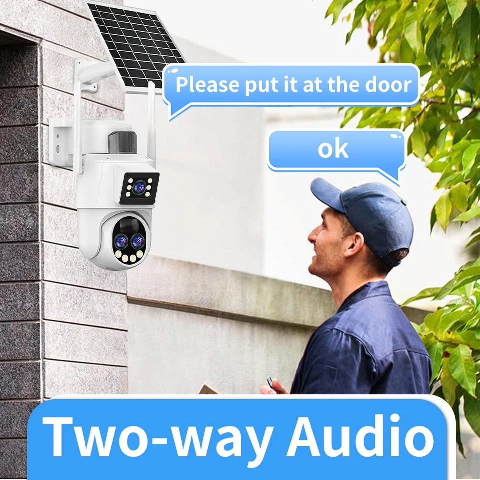 Cámara De Seguridad Solar 6MP WiFi Inalambrica Con Visión Nocturna Para Exterior Foto 4 de 4