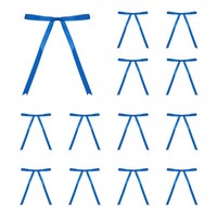 "100 StüCk 5X7\" Schleifen Satinband Schleifen Verpackungsschleifen Bright Blue"