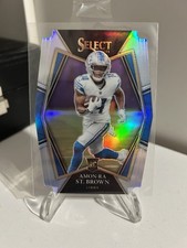 2021 Panini Select - Amon-Ra St. Brown - Lions Rookie Silver Die Cut SP