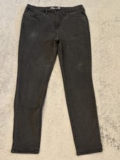 Seven7 Jeans Womens 12 Skinny Charcoal Gray Stretch Denim Casual Pants