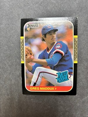 🔥🔥⚾️⚾️1987 Donruss Greg Maddux Rookie Baseball Card #36
