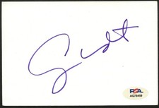 George Wendt d2025 signed autograph 4x6 Cut Actor Cheers PSA Stickered