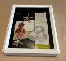 NEW White Shadow Box, 8” x 10” By Studio Decor Flawed