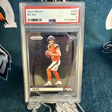 2024 Panini Prizm Broncos Bo Nix #309 PSA 9