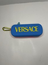 Versace Glasses Sunglasses Multicolor Case Only Beach Neon 80's Style Big Zipper
