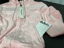 Juicy Couture Los Angeles Women  s Pink Hoodie Full Zip Extra Soft with Pockets