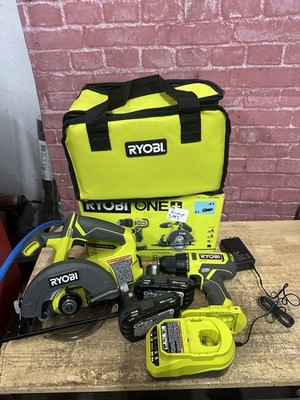 Ryobi One+ 18V Drill and Circular Saw Tool Combo Kit - (PCL1201K2) Open Box