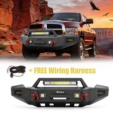 For Dodge Ram 2500 3500 2003-2005 Front Bumper W Winch Plate Sensor Holes