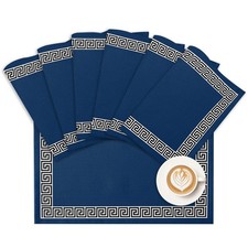 Placemats Geometric Greek Key Design Place Mats for Dining Room Dinner Table ...