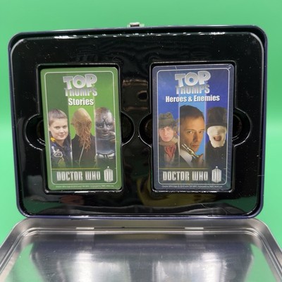Doctor Who Top Trumps TARDIS Tin BBC Cards Set Stories Heroes Enemies
