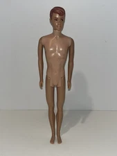 Vintage 1960 Mattel Allan Doll  Alan Allen Straight Leg  Brown Eyes Molded Hair