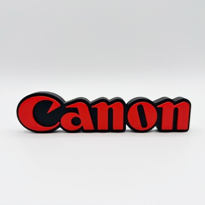 Canon 3D Printed Logo Display Sign Photography Brand Decor Collectible Gift