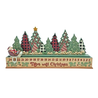 Jim Shore Heartwood Creek Highland Glen Countdown Calendar Figurine 6015450