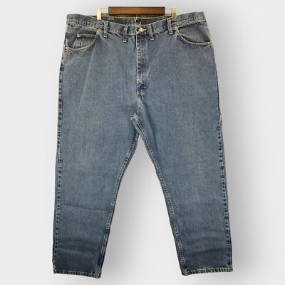 Wrangler Straight Leg Jeans Men 46 x 32 Blue Inseam 31'' Cotton 976T1DR H03