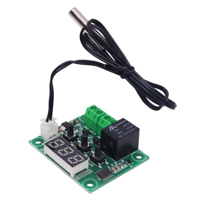 2Pcs XH-W1209 DC12V  Digital Temp Thermostat Temperature Control Switch Plate H
