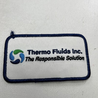 Used THERMO FLUIDS INC. Patch (Company Uniform Patch) P009