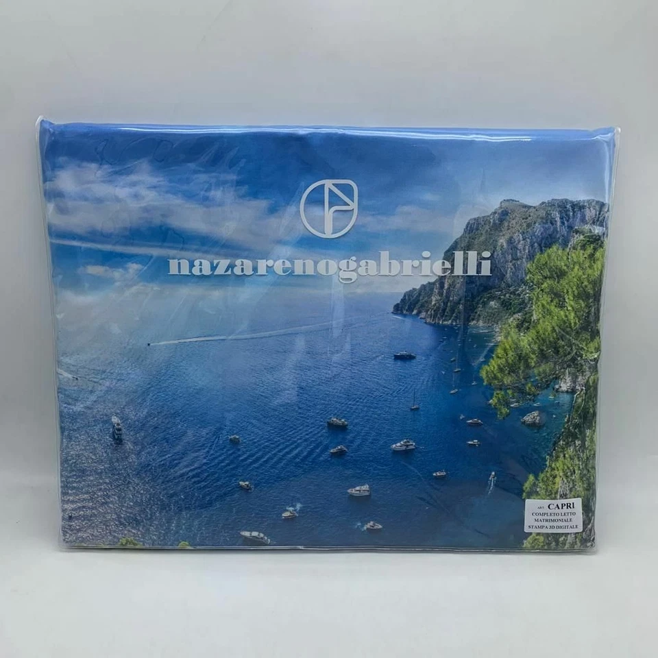 Completo Lenzuola Matrimoniale Nazareno Gabrielli Stampa Digitale In Puro Cotone - Immagine 2 di 4