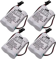 (4-Pcs) 3HAC044075-001/01 SMB PLC Battery for ABB Robot CPU / 3600mAh / 7.2V