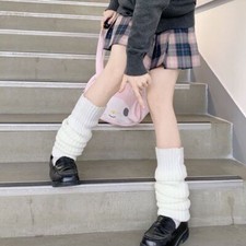 Kawaii Japanese Leg Warmers-White