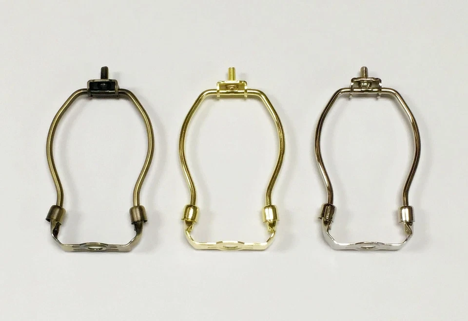 LITE ACCENTS Lamp Parts-Lamp HARP 5" Heavy Duty W/Saddle 3 Finishes:AB, PB and PN (1 Pc.)