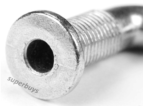1pc Silver 110 Degree Motorcycle Schrader Valve Tubeless 11.3mm Hole Tyre Stem - Picture 5 of 8