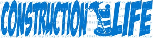 CONSTRUCTION LIFE ROAD ASPHALT VINYL DECAL STICKER JACKHAMMER SAFETY BARREL - Picture 13 of 24
