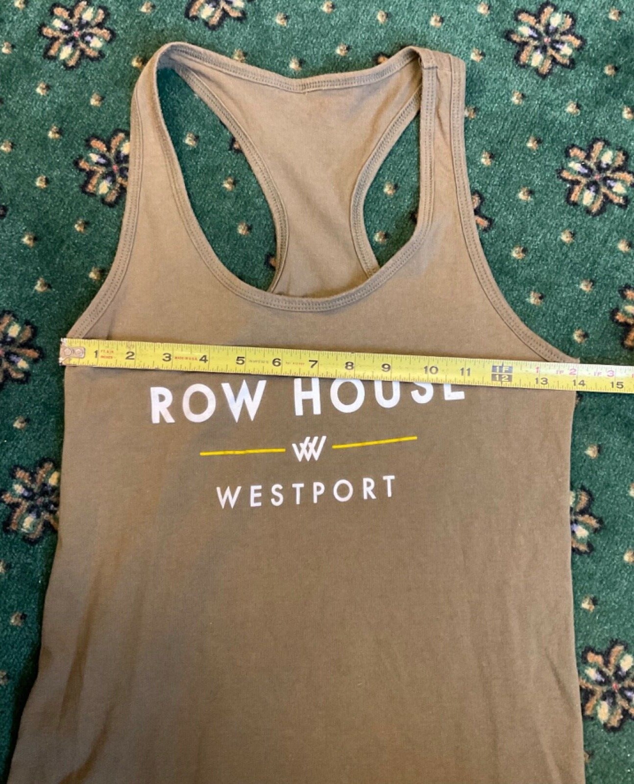 FILA Canotta canotta donna canottaggio Row Ho Westport taglia S verde militare leggi bene!!