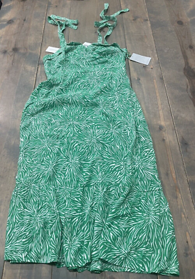 NWT Collective Concepts Women's Sleeveless Green & White Summer Lined Dress  Sz:L | eBay
