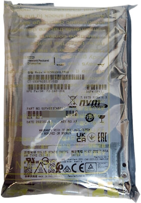 NEW HPE Kioxia CM6-R 7.68TB PCI-E 4.0 NVMe U.3 Read Intensive SSD KCM6XRUL7T68