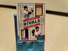 2019 Leather & Lumber Rivals Materials Holo Silver /25 Mike Piazza Roger Clemens