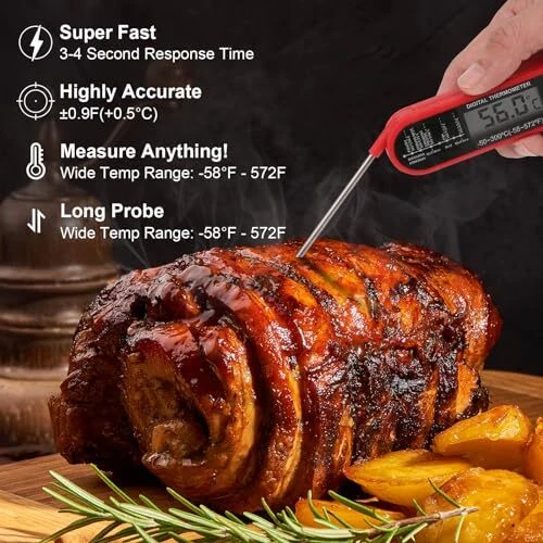 Meat Thermometer Digitalinstant Read Meat Thermometer Waterproof Backlight Ultra